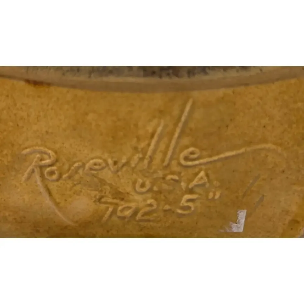 ROSEVILLE POTTERY CLEMATIS BROWN FLOWER VASE #192-5